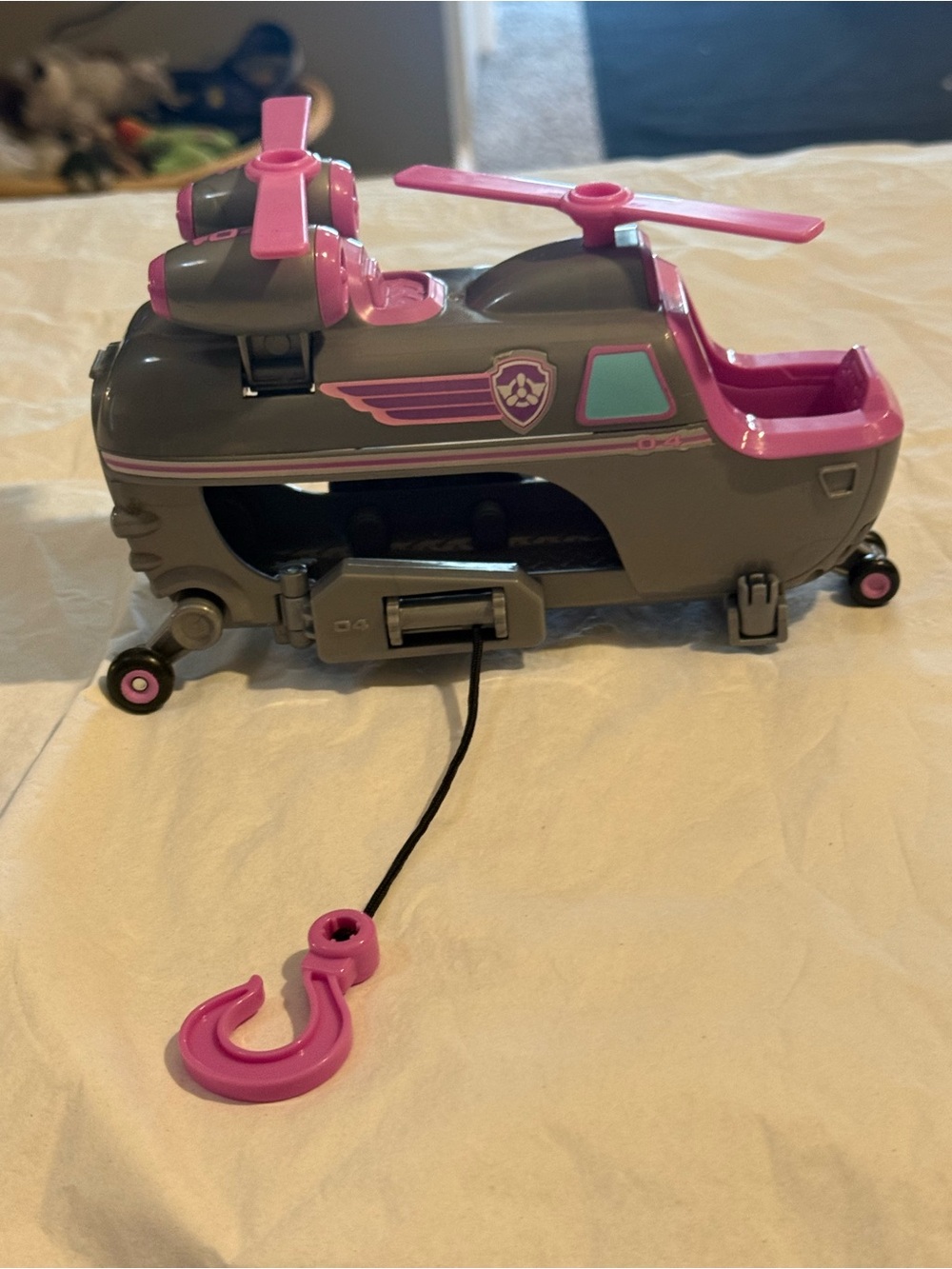 Paw Patrol Gray and Pink Rescue Copter Playset
